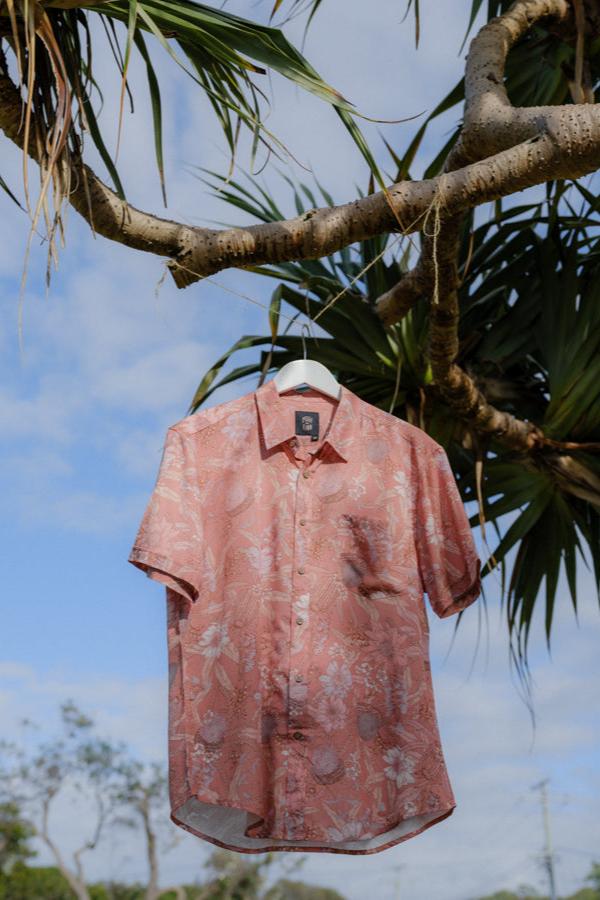 Short Sleeve Shirt - Rust Byron Banksia