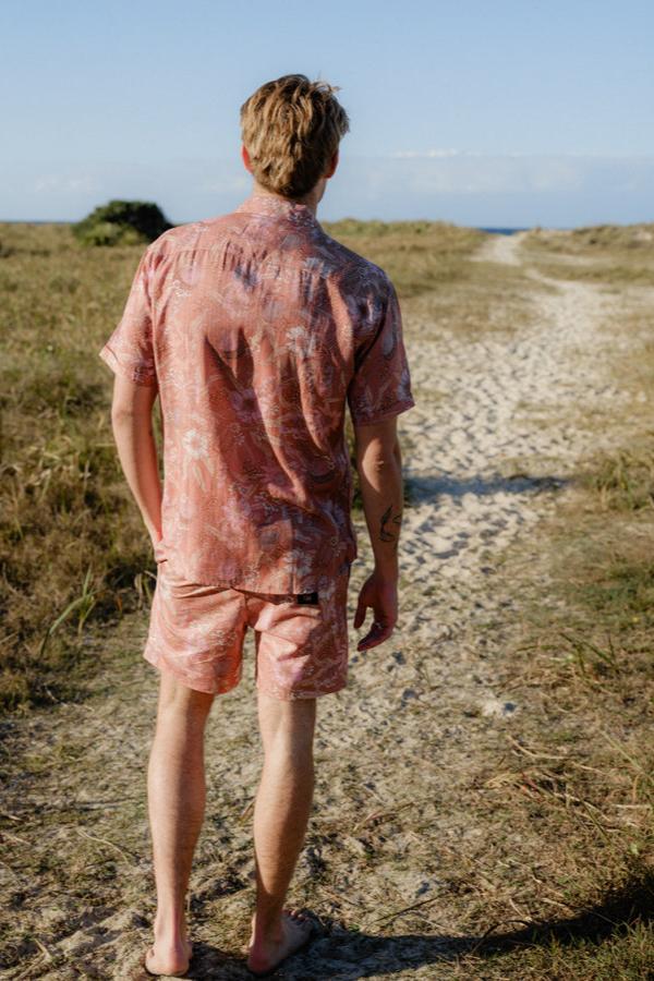 Short Sleeve Shirt - Rust Byron Banksia