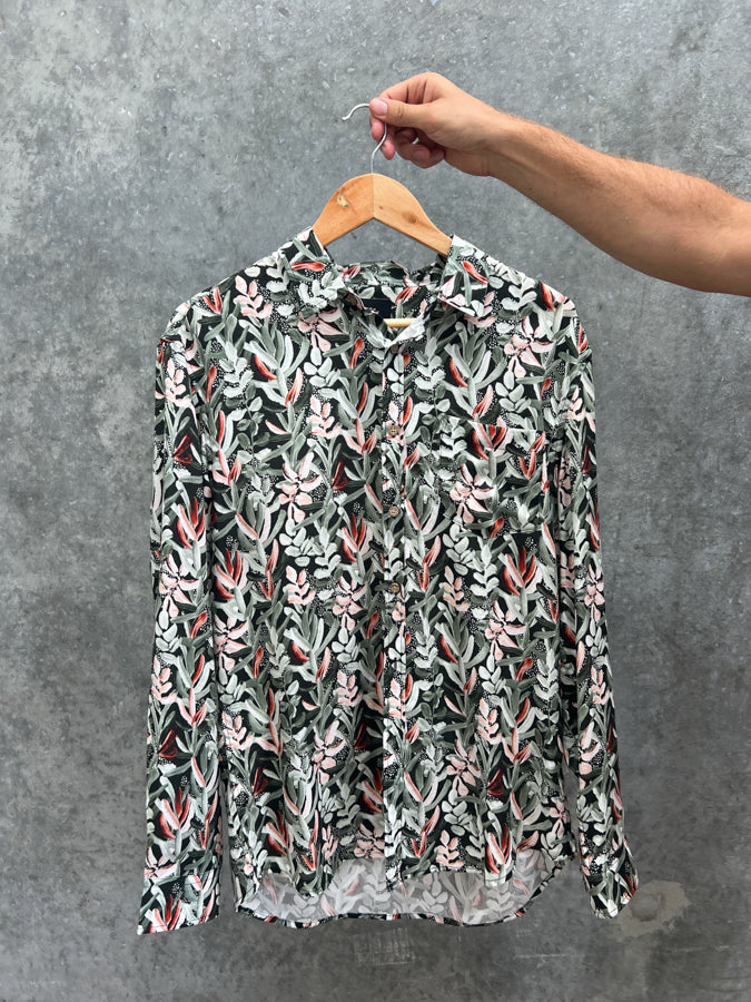 Sample Sale - Long Sleeve Shirt Protea Green