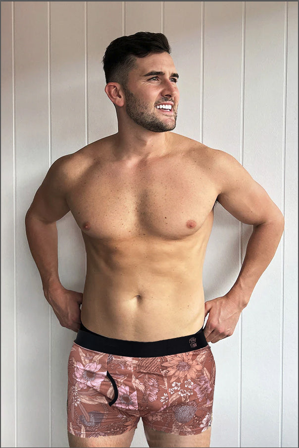 Bamboo Underwear - Byron Banksia Rust