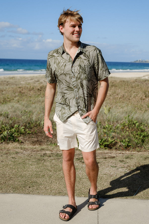 Short Sleeve Shirt - Fan Palm Sage