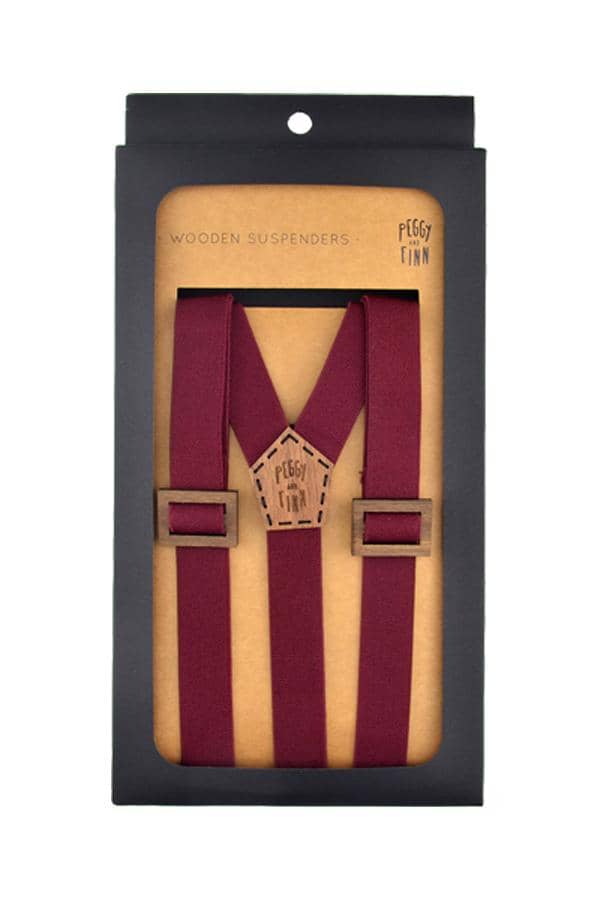 Ethan Wooden Suspenders Wedding