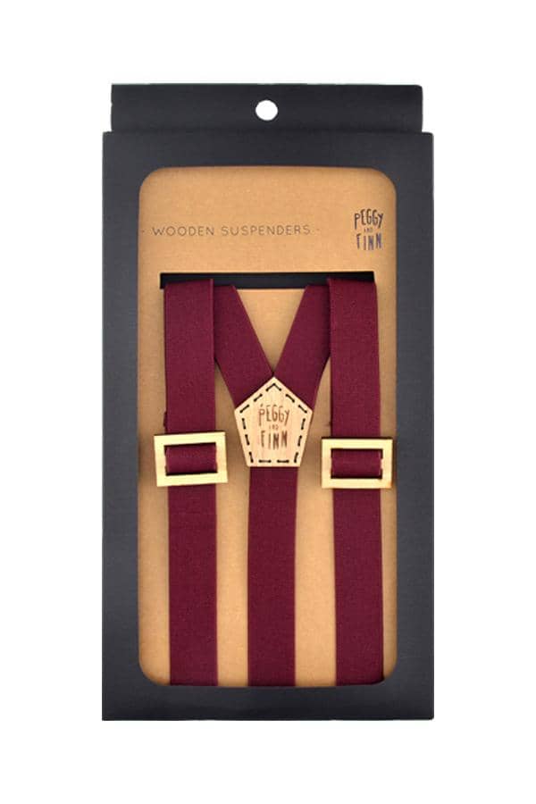 Ethan Wooden Suspenders Groomsmen